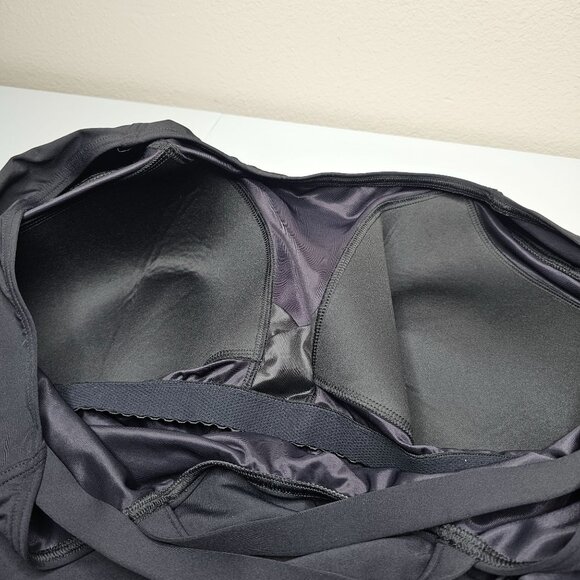 Lands End 22W Black One Piece Swimsuit Tummy Control Cap Sleeve X Back Lined Cup - Picture 9 of 9